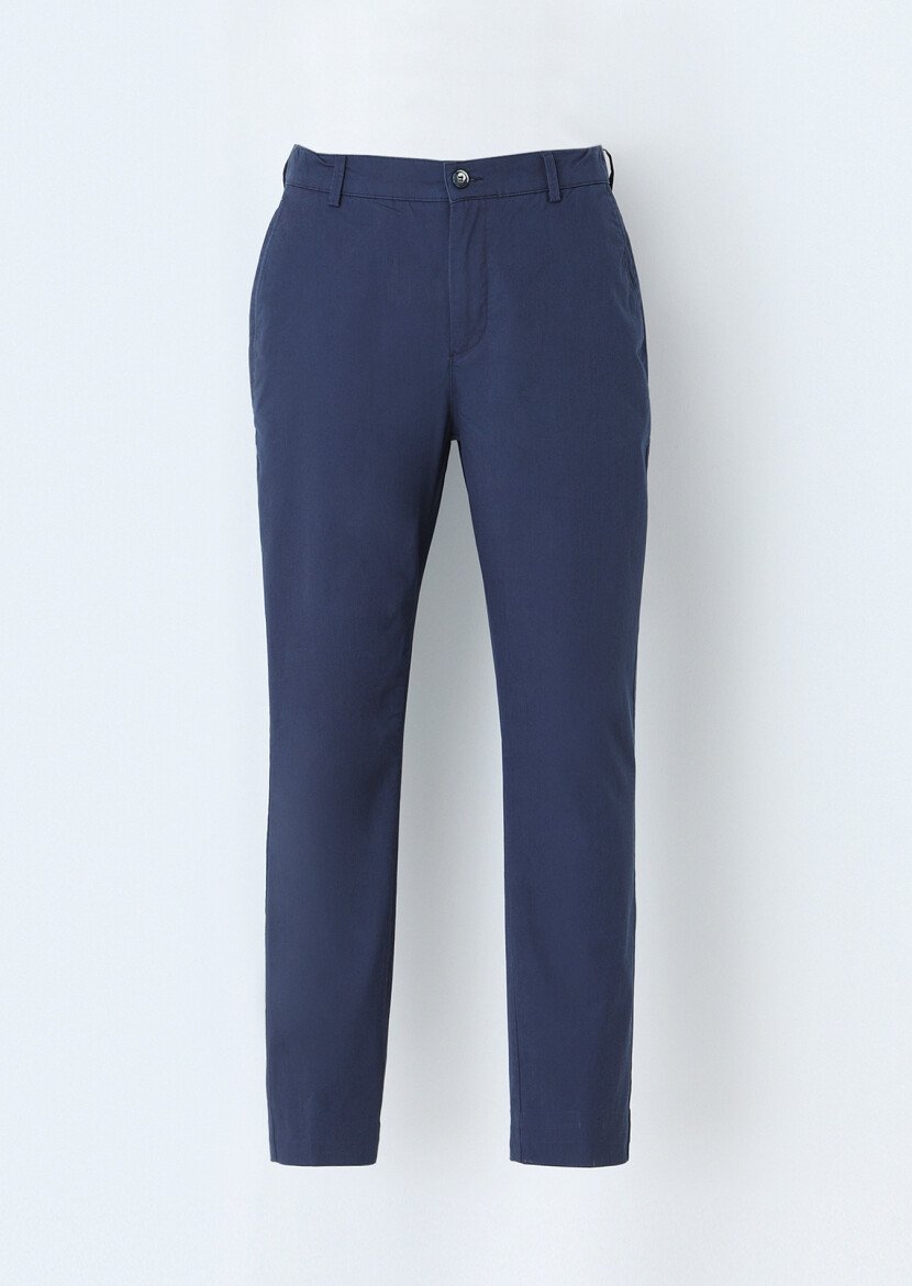 İndigo Düz Dokuma Jogging Fit Casual Pantolon - 1