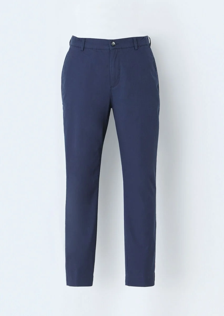 İndigo Düz Dokuma Jogging Fit Casual Pantolon - 1
