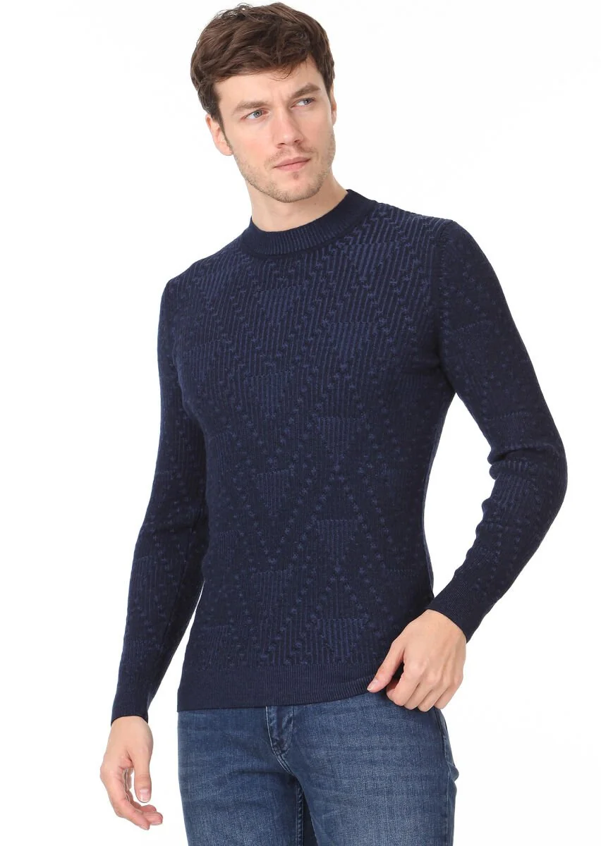 Indigo Knitwear Sweatshirt - 2