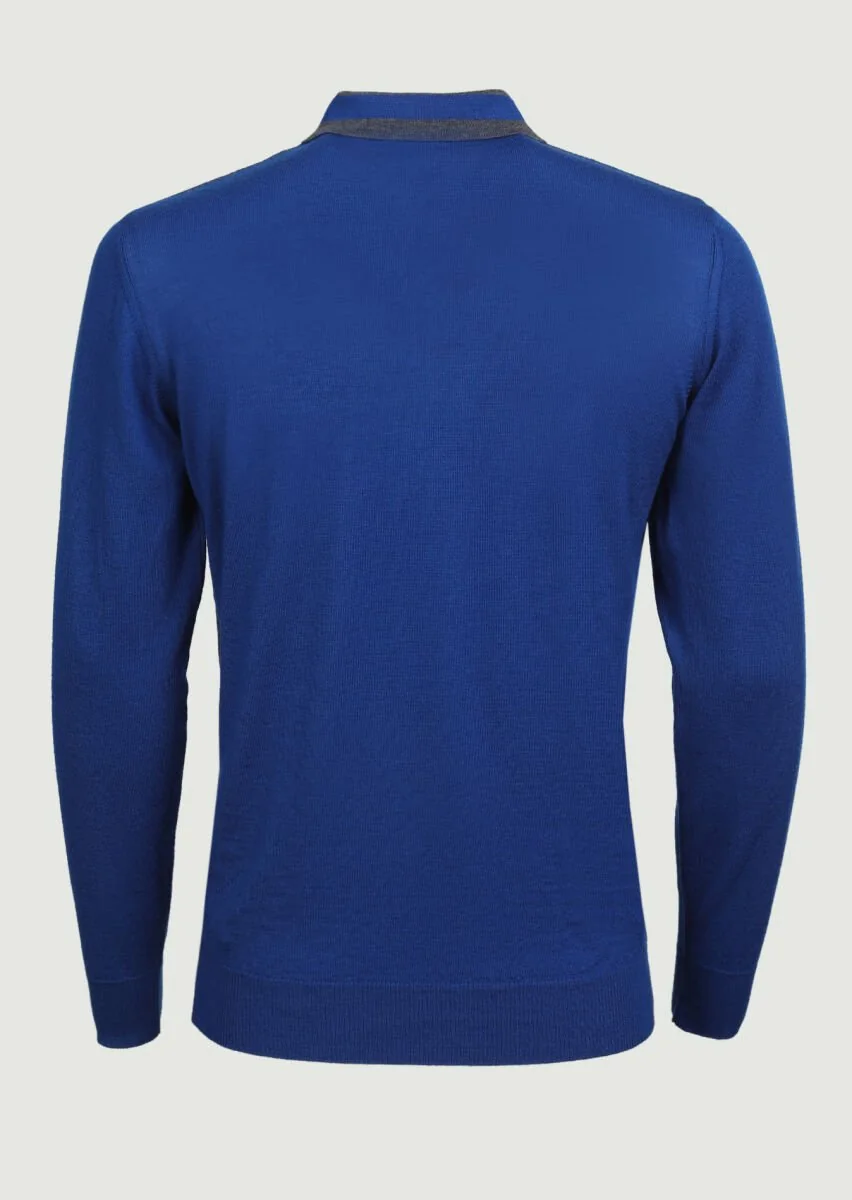 Indigo Knitwear Sweatshirt - 7