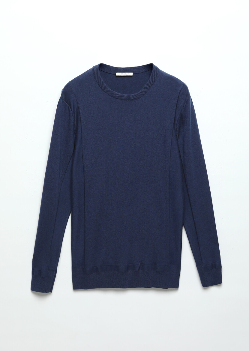 Indigo Knitwear Sweatshirt - 6