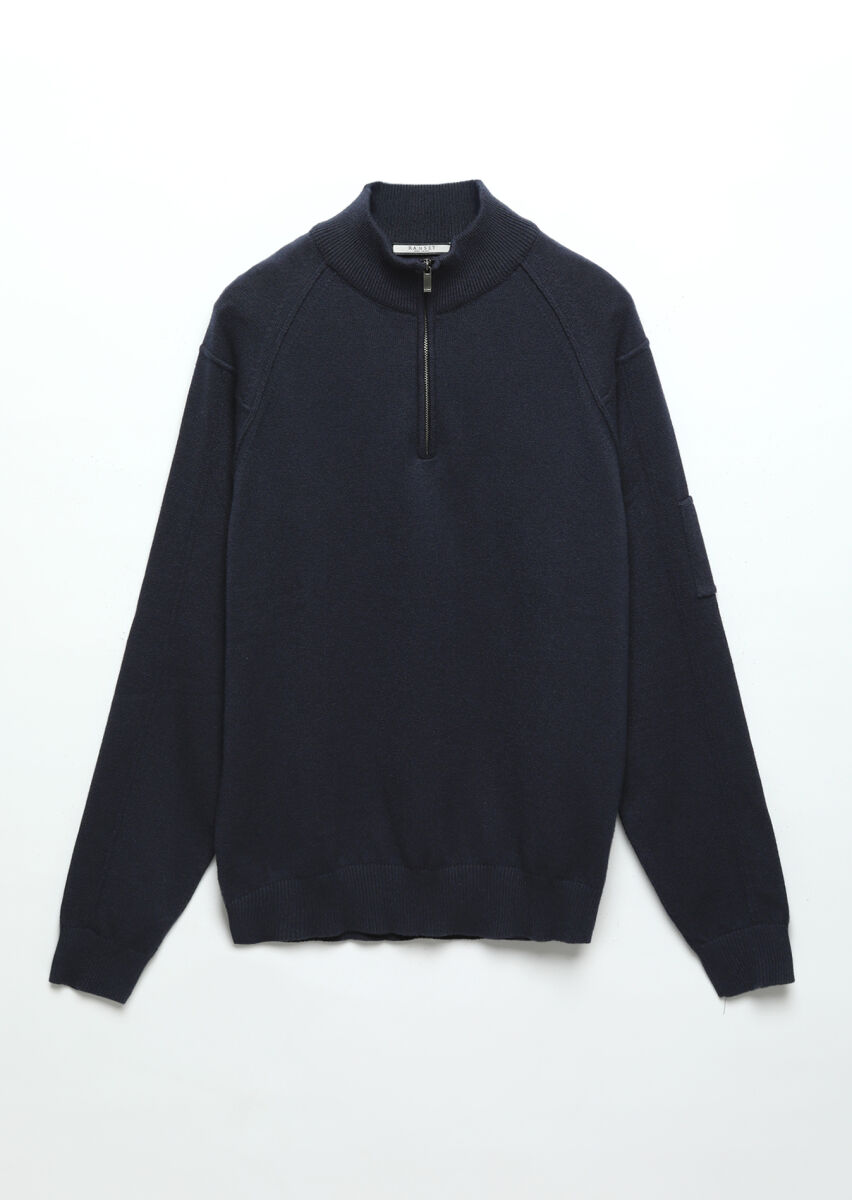 Indigo Knitwear Sweatshirt - 7