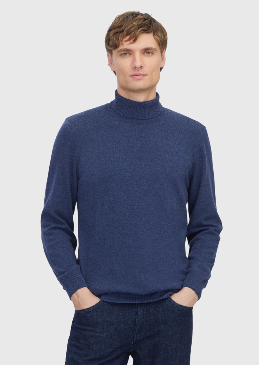 Indigo Knitwear Sweatshirt - RAMSEY