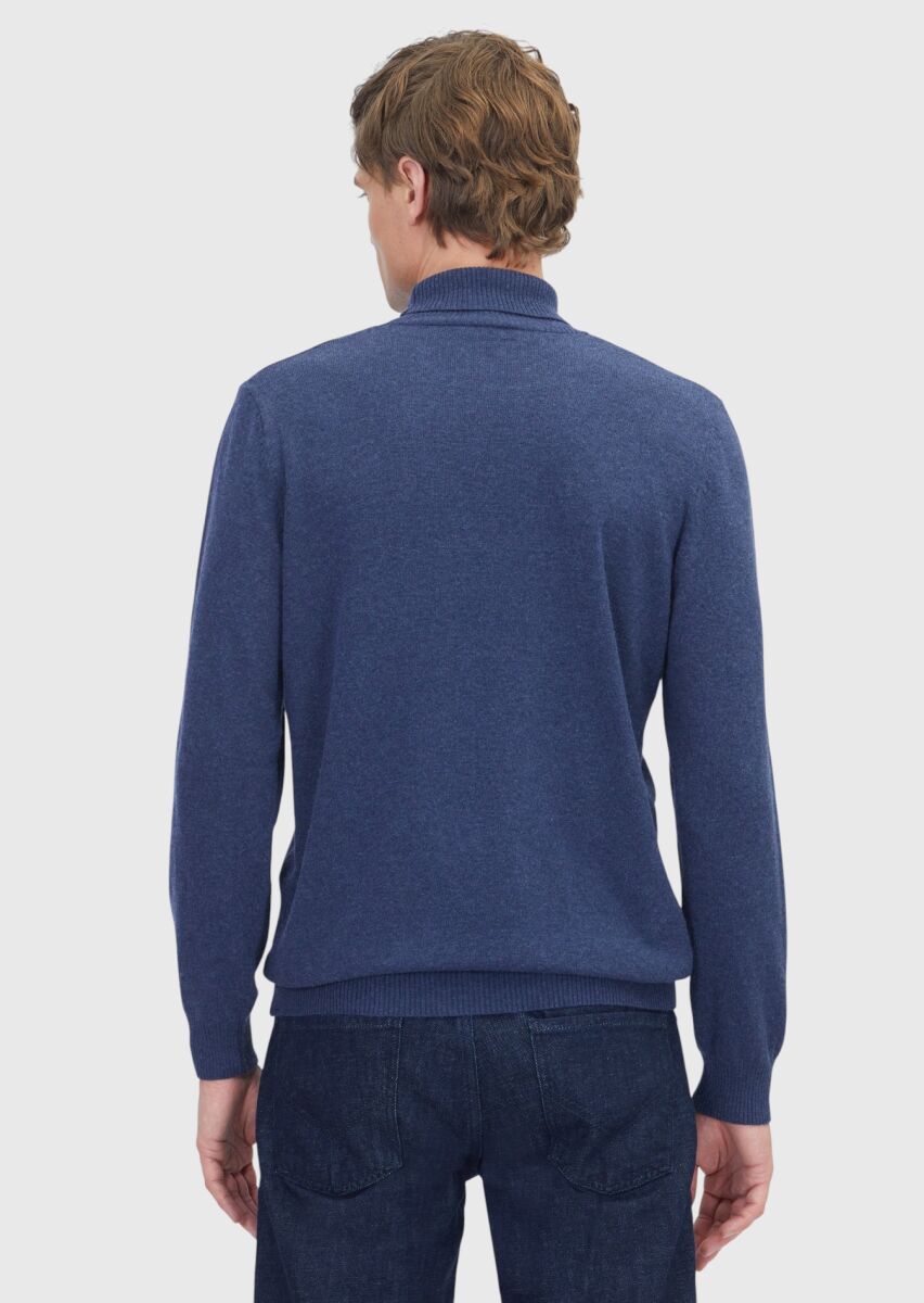 Indigo Knitwear Sweatshirt - 5