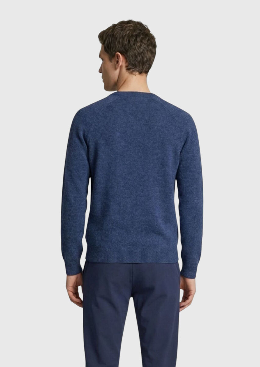 Indigo Knitwear Sweatshirt - 4