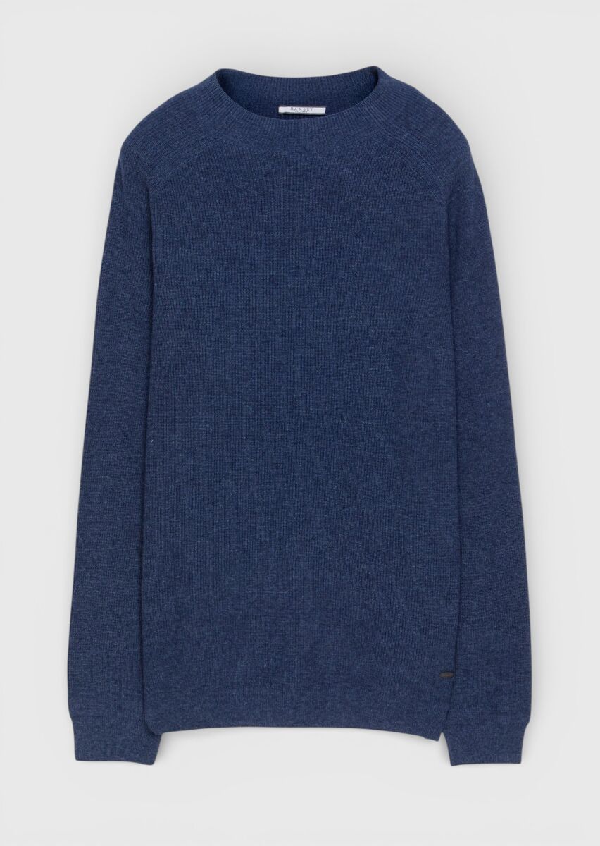 Indigo Knitwear Sweatshirt - 5