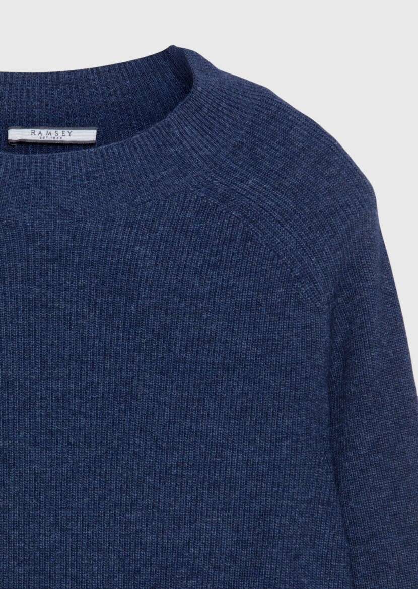 Indigo Knitwear Sweatshirt - 6