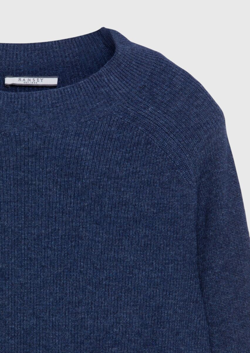 Indigo Knitwear Sweatshirt - 6