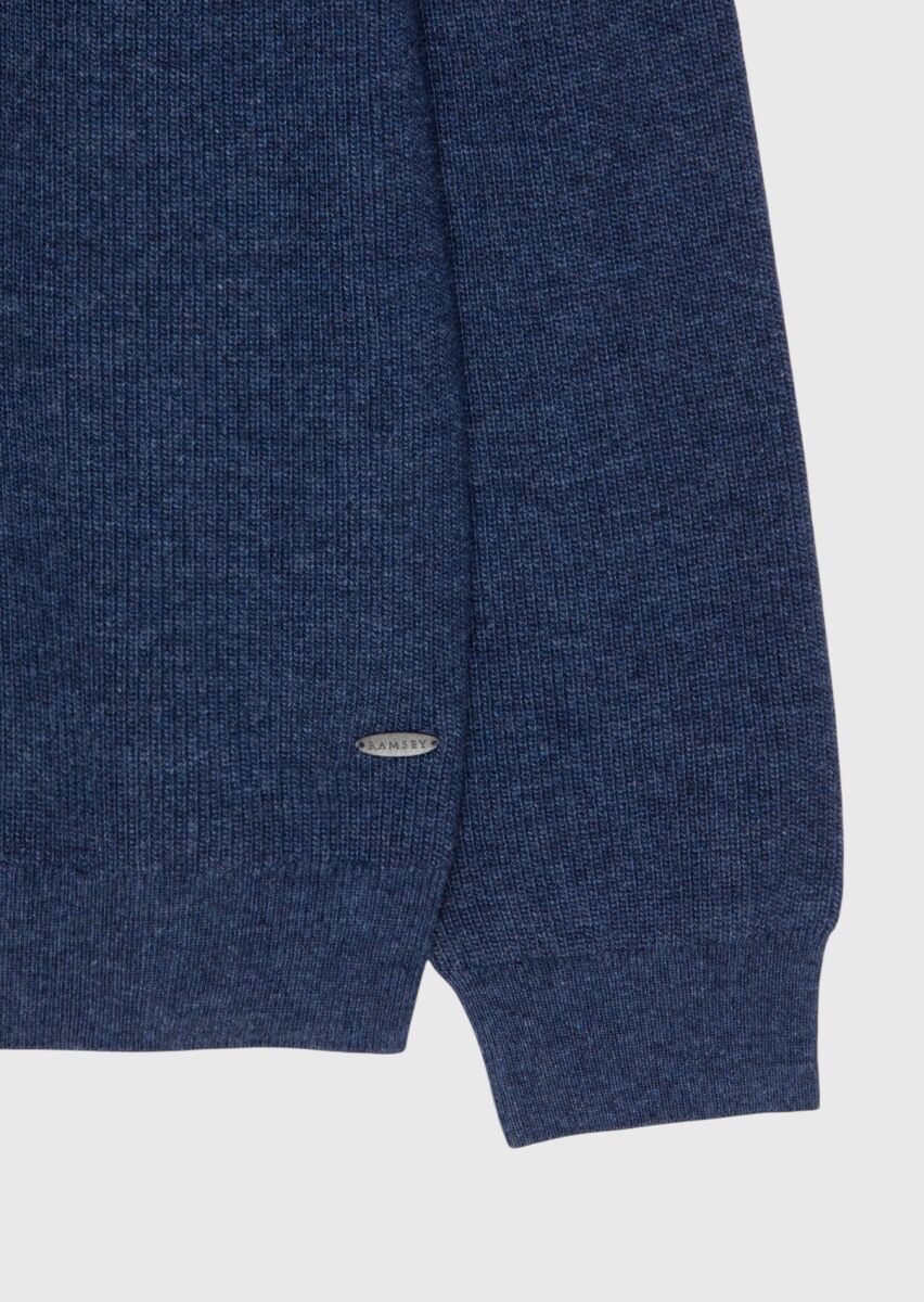 Indigo Knitwear Sweatshirt - 7
