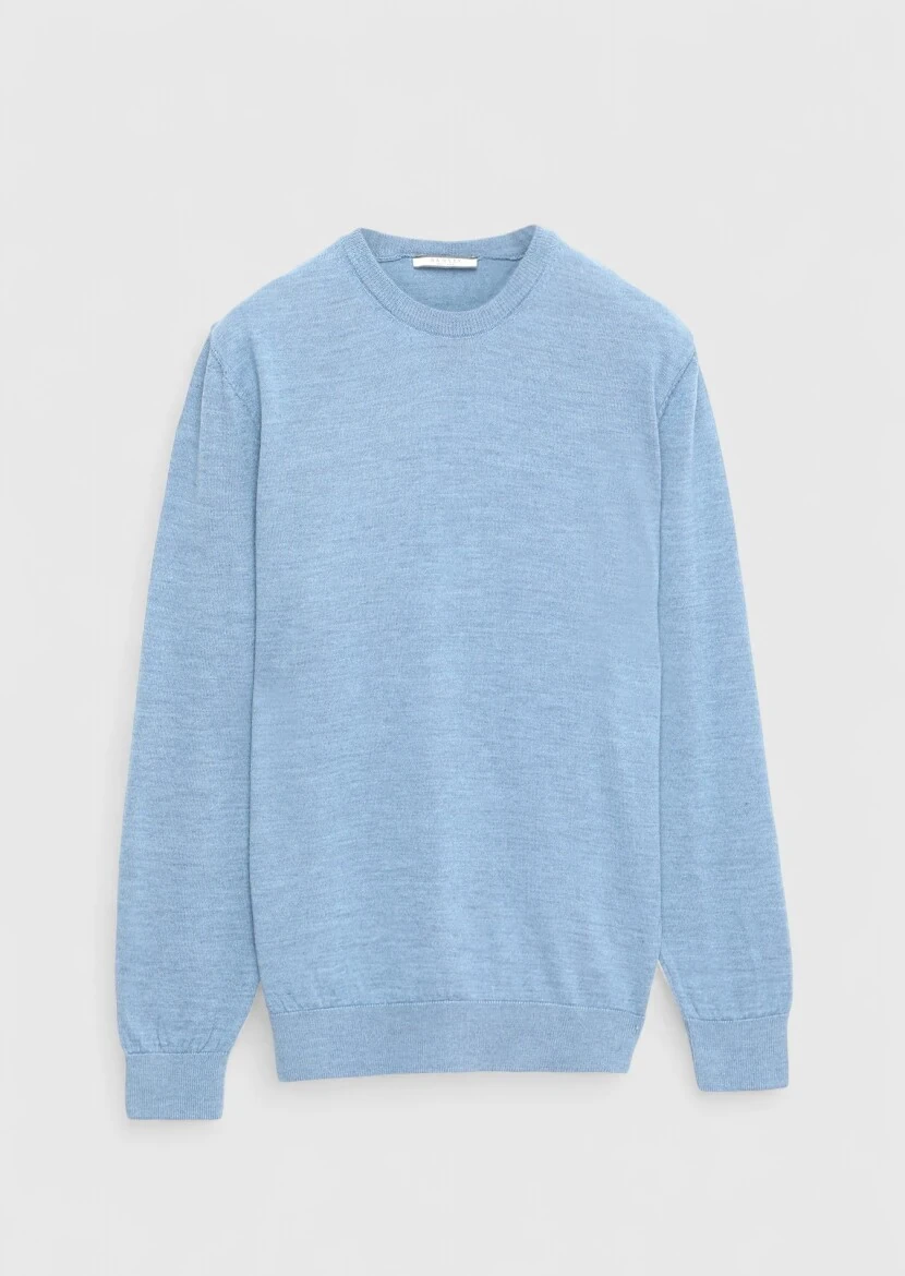Indigo Knitwear Sweatshirt - 7