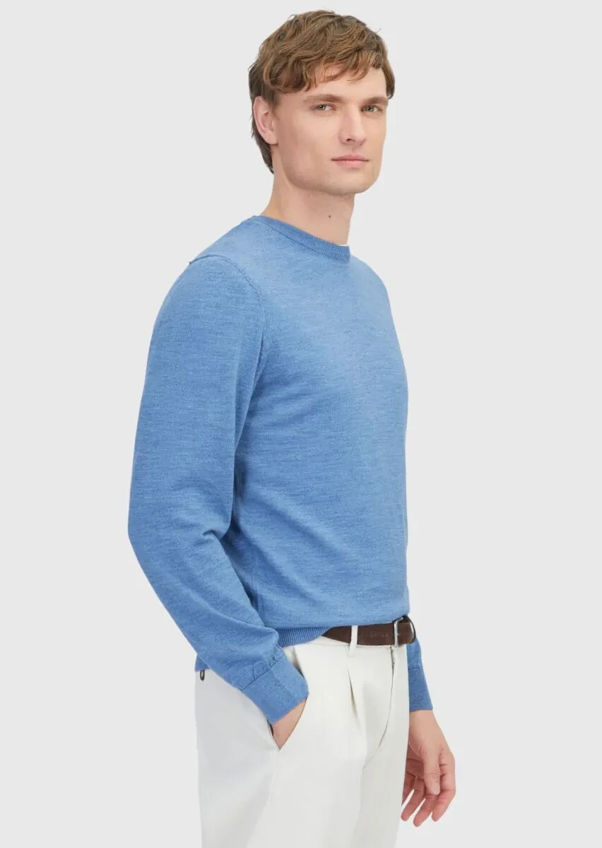 Indigo Knitwear Sweatshirt - 3
