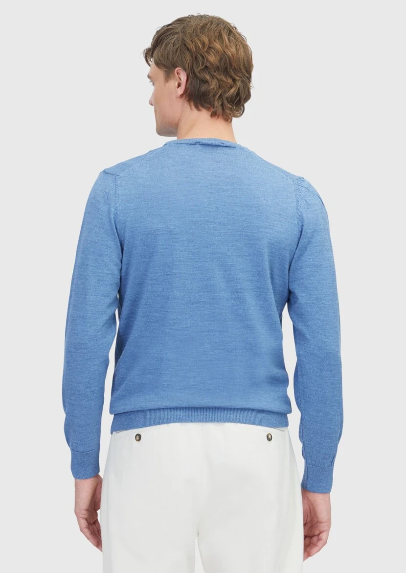 Indigo Knitwear Sweatshirt - 6