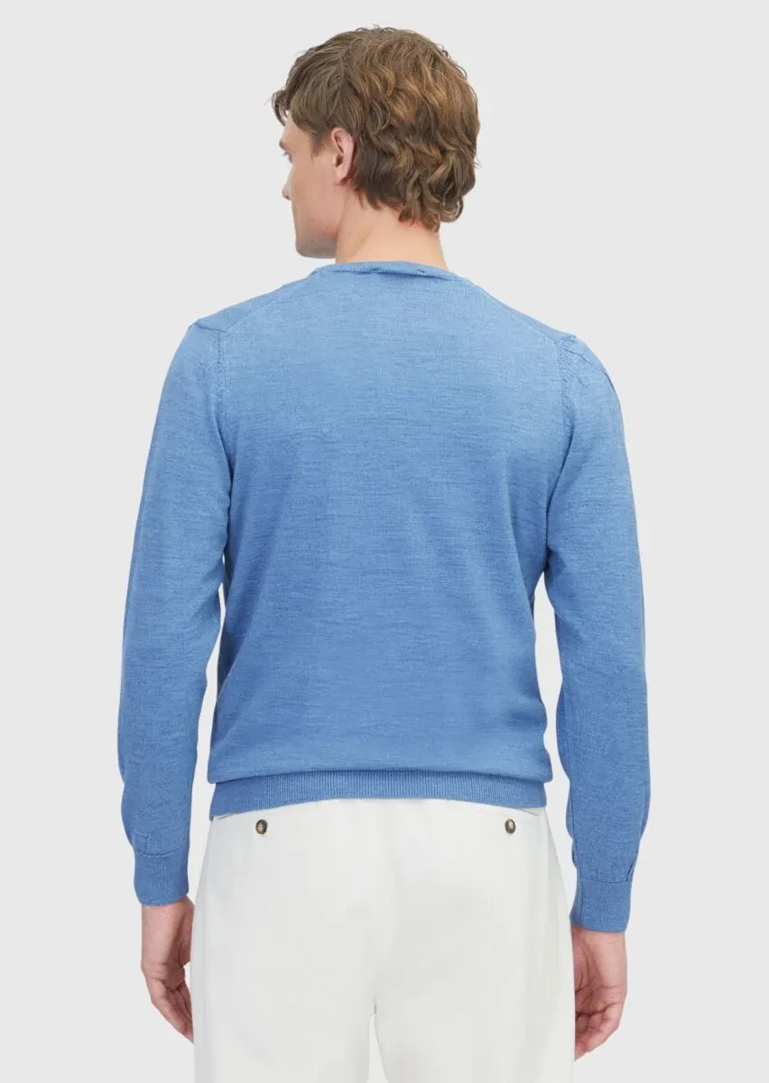Indigo Knitwear Sweatshirt - 6