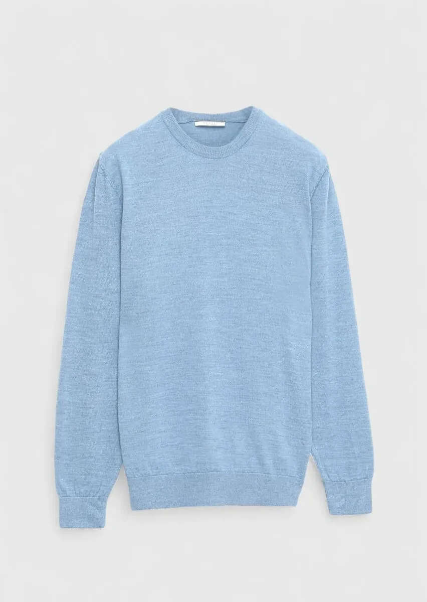 Indigo Knitwear Sweatshirt - 1