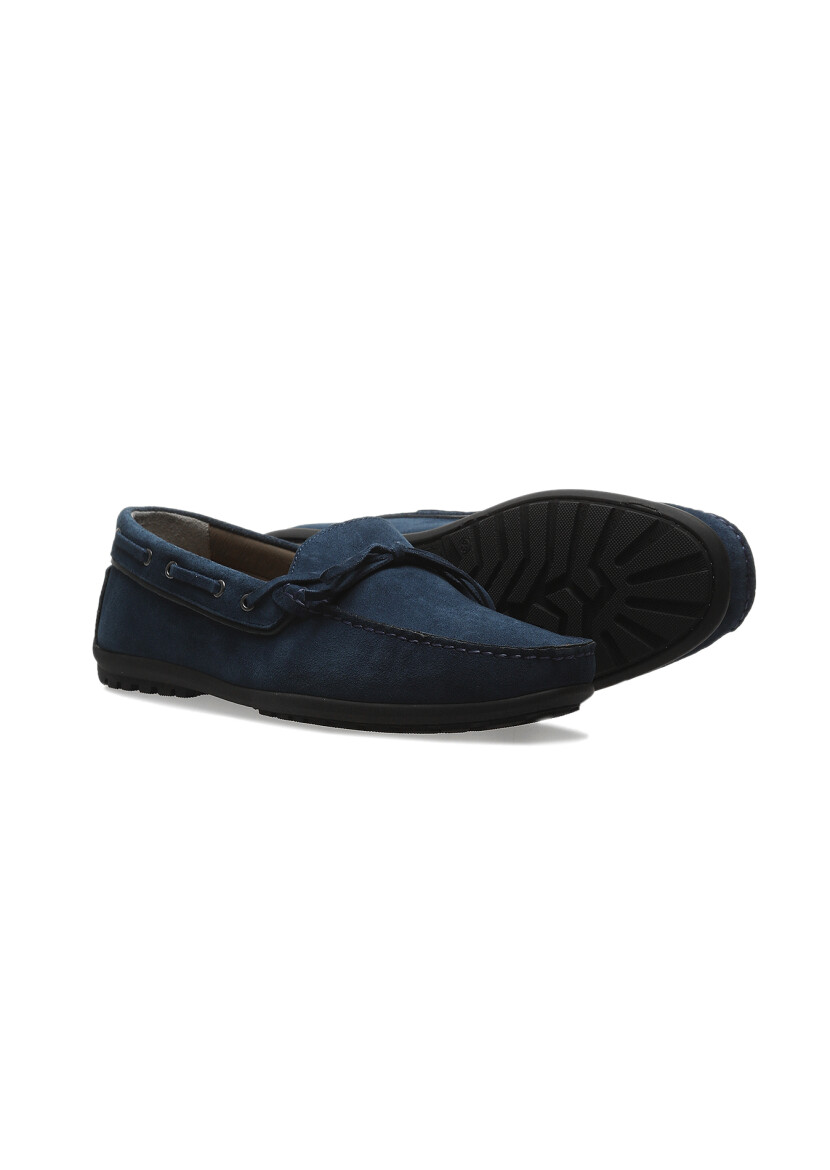 Indigo Leather Casual Loafer - 3