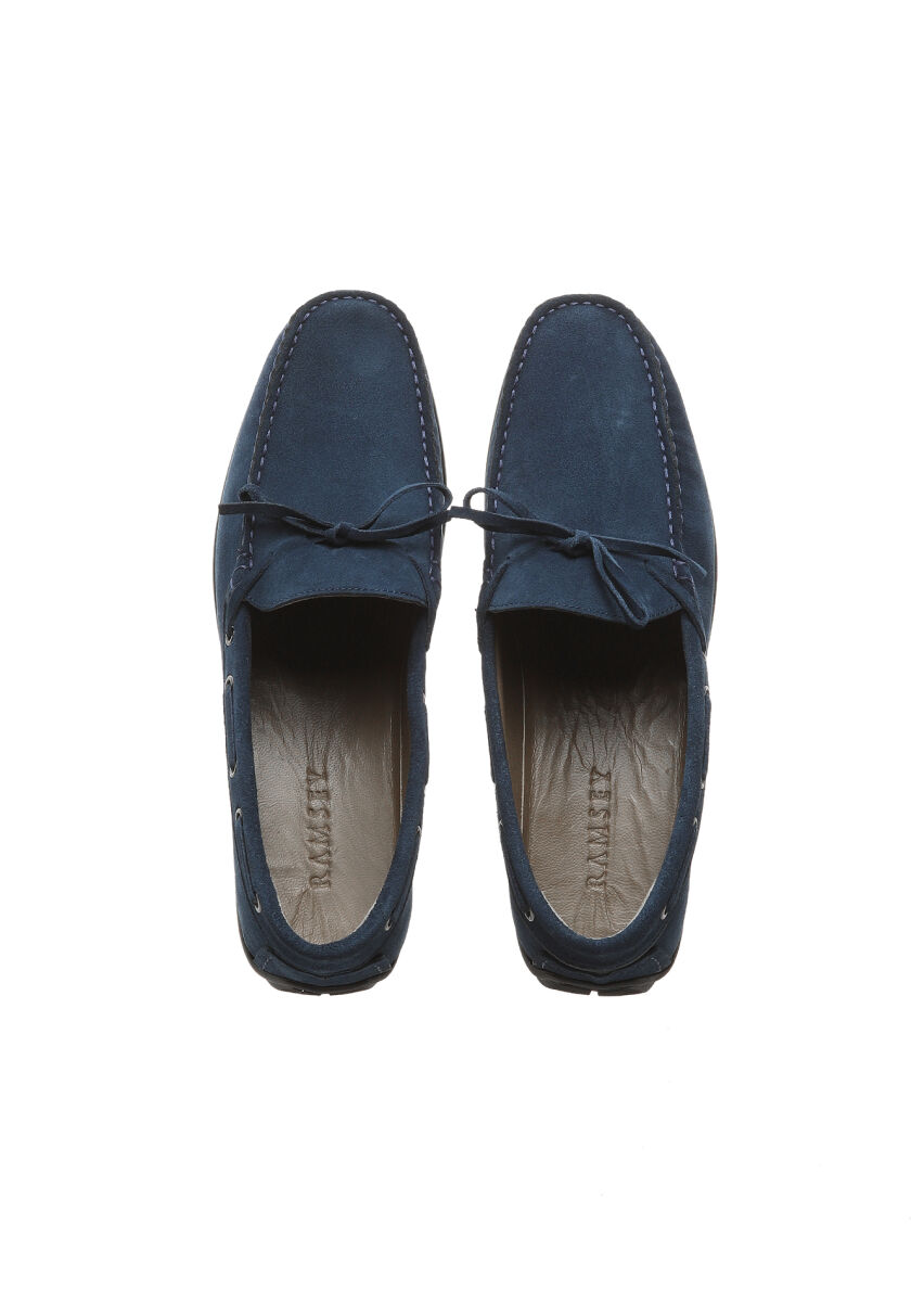 Indigo Leather Casual Loafer - 5