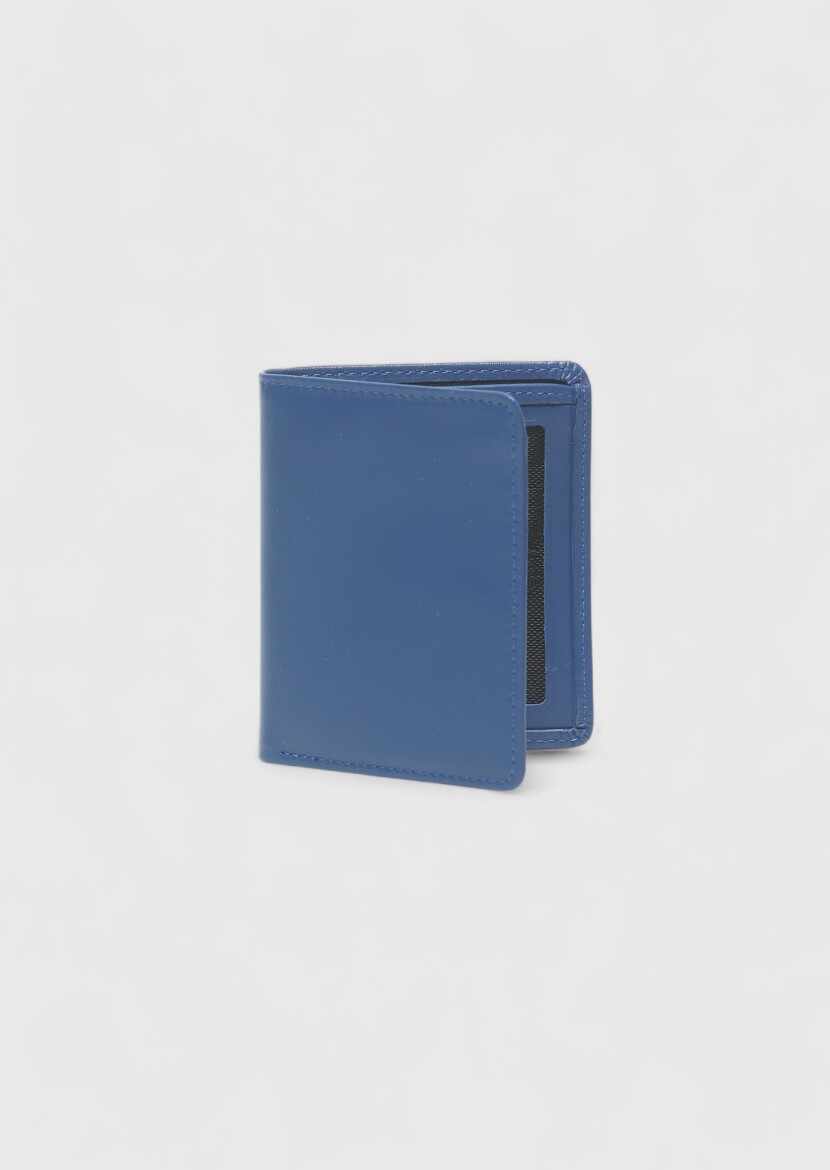 Indigo Leather Wallet - 1