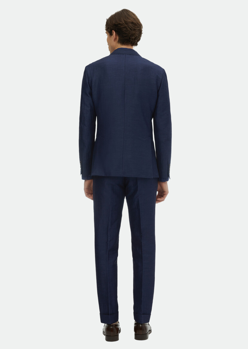 Indigo Plain Zeroweight Slim Fit Suit - 6