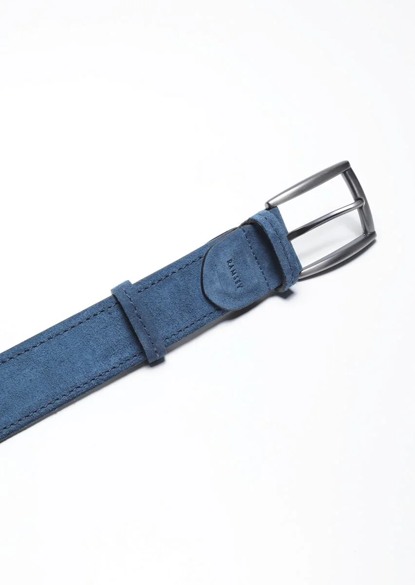 Indigo Suede Belt - 2