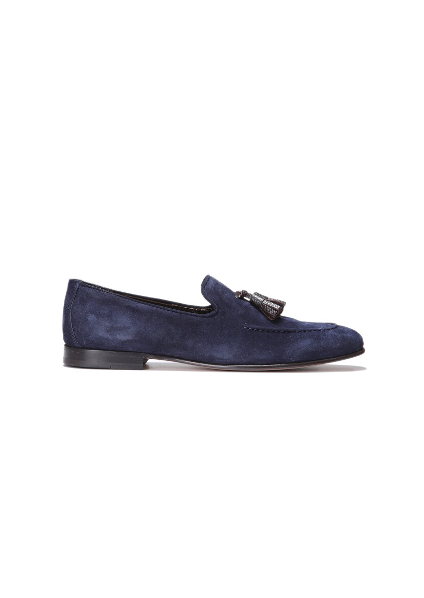Indigo Suede Classical Loafer - 1