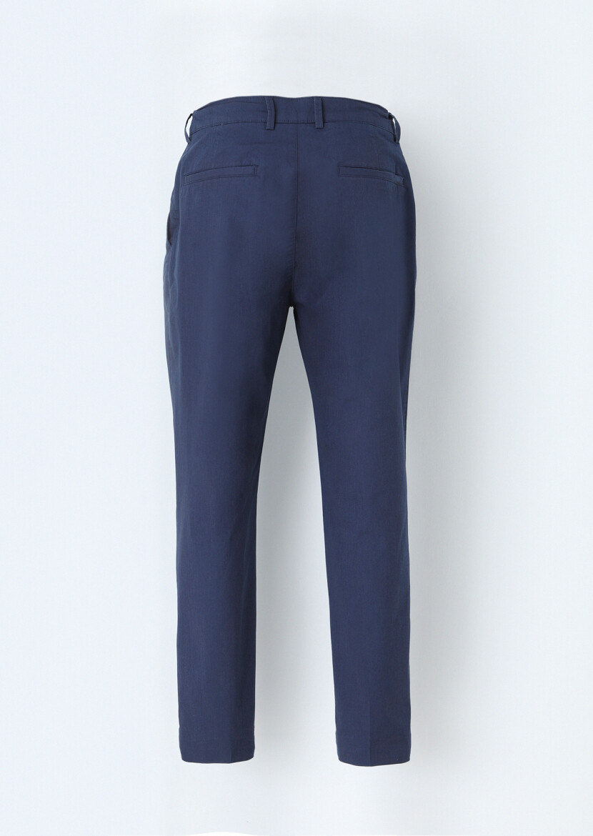 Indigo Weaving Jogging Fit Casual Trousers - 3