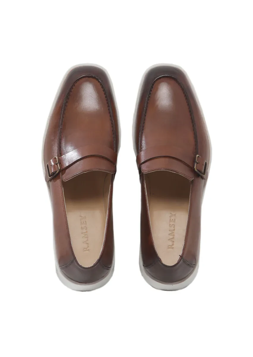Kahverengi Deri Casual Loafer - 6