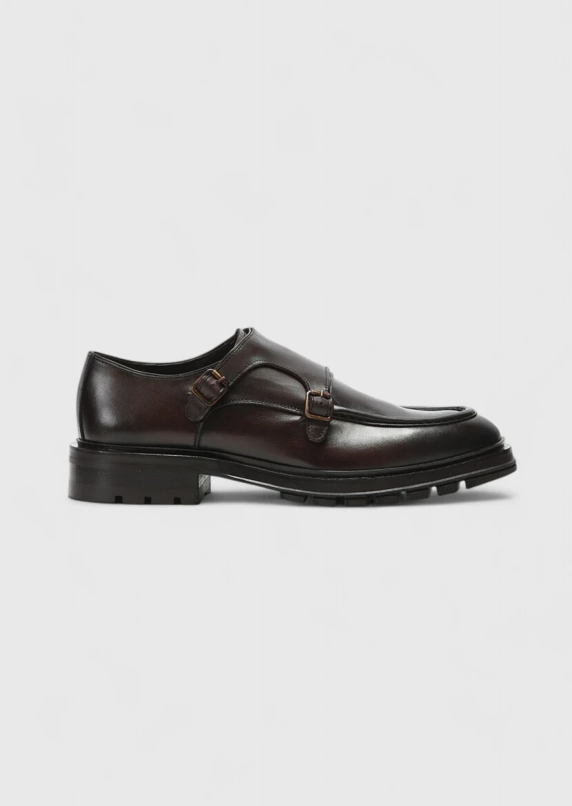 Kahverengi Deri Casual Loafer - 1
