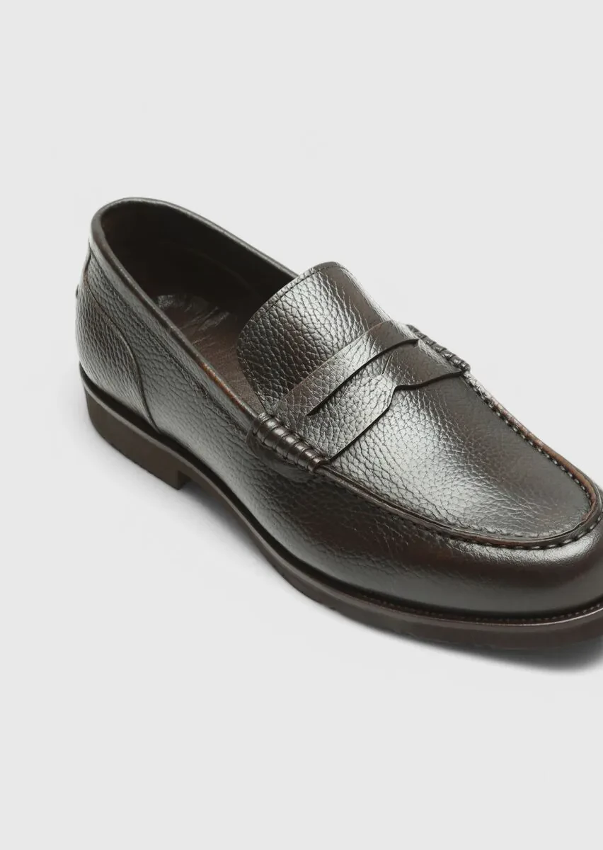 Kahverengi Deri Casual Loafer - 2