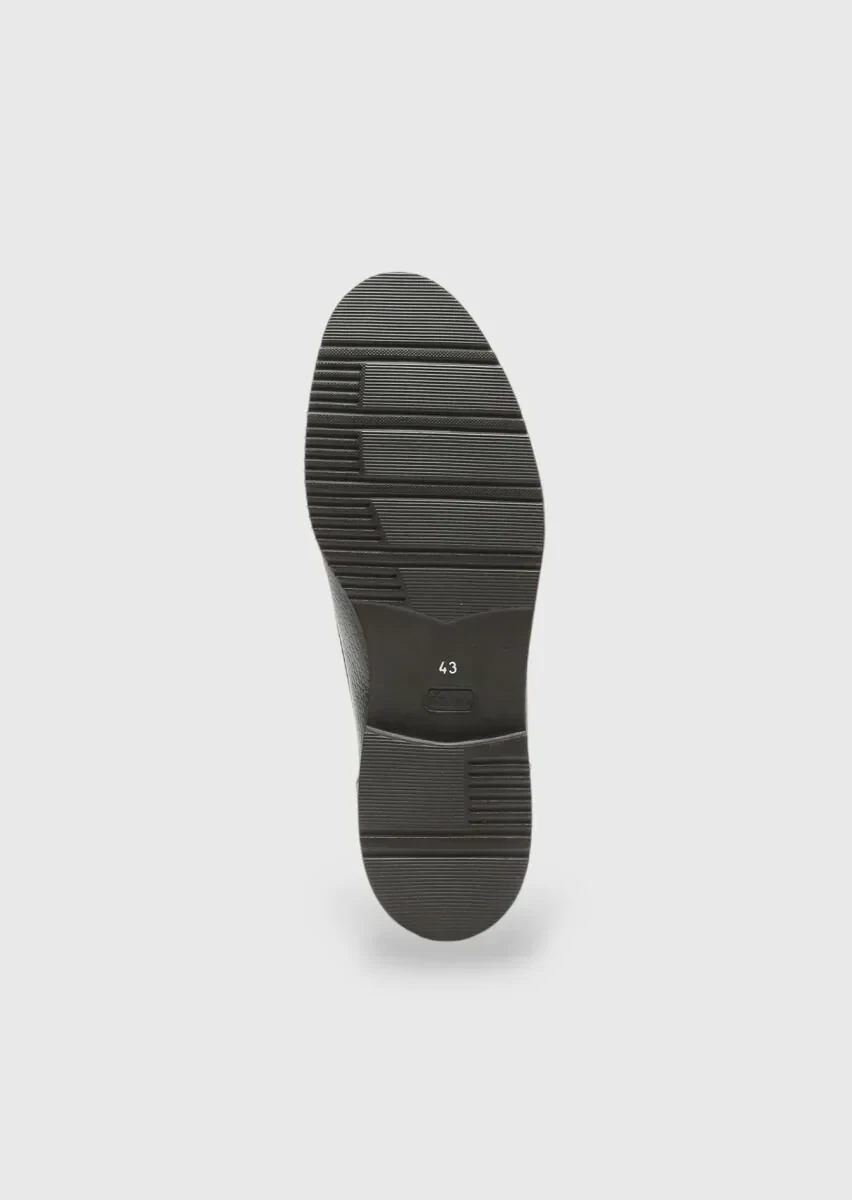 Kahverengi Deri Casual Loafer - 4
