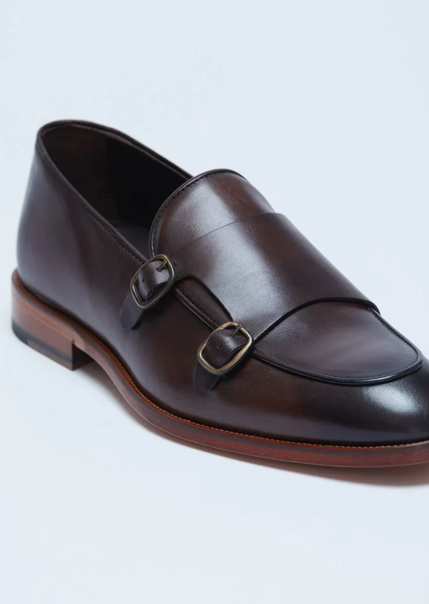 Kahverengi Deri Klasik Loafer - 2