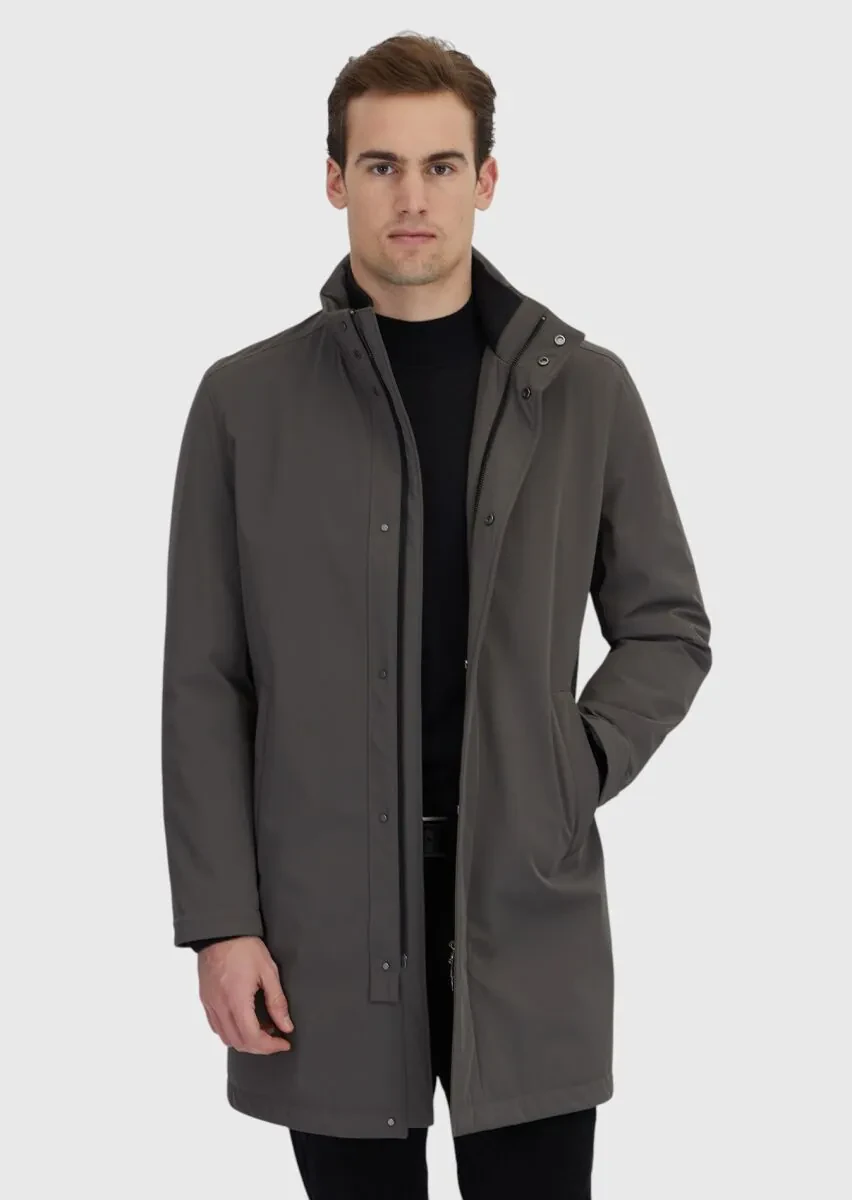 Kahverengi Regular Fit Dik Yaka Casual Dokuma Kaban - 1