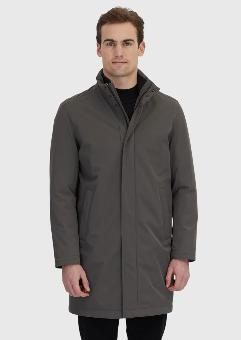 Kahverengi Regular Fit Dik Yaka Casual Dokuma Kaban - 3