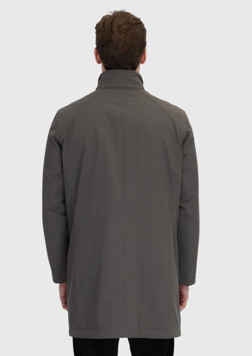 Kahverengi Regular Fit Dik Yaka Casual Dokuma Kaban - 7