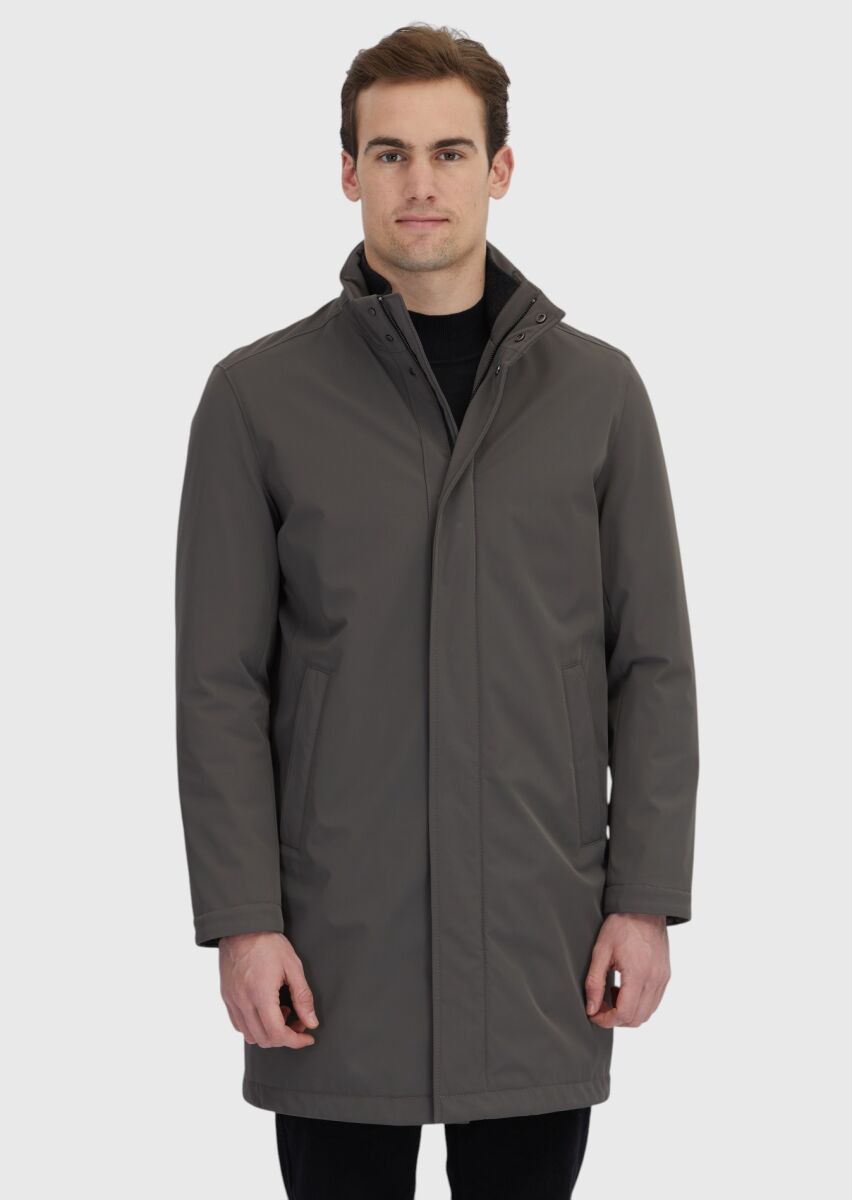 Kahverengi Regular Fit Dik Yaka Casual Dokuma Kaban - 3