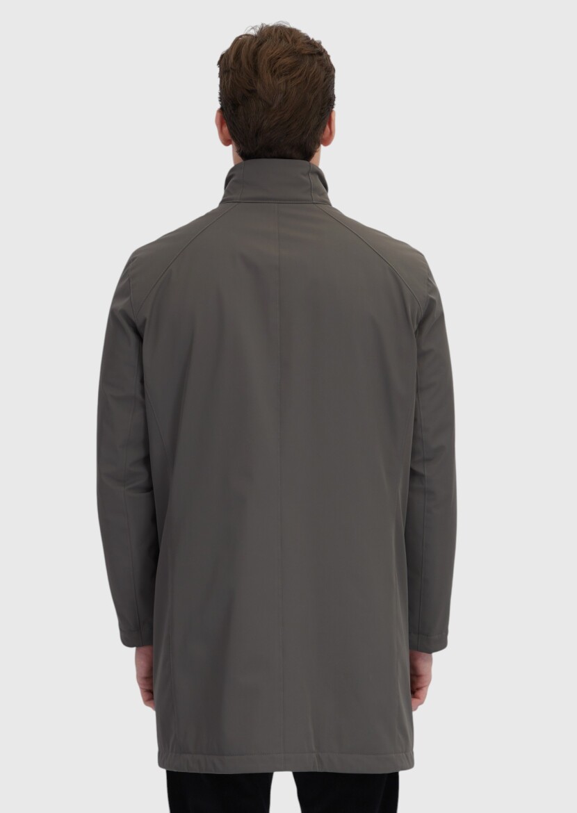 Kahverengi Regular Fit Dik Yaka Casual Dokuma Kaban - 7