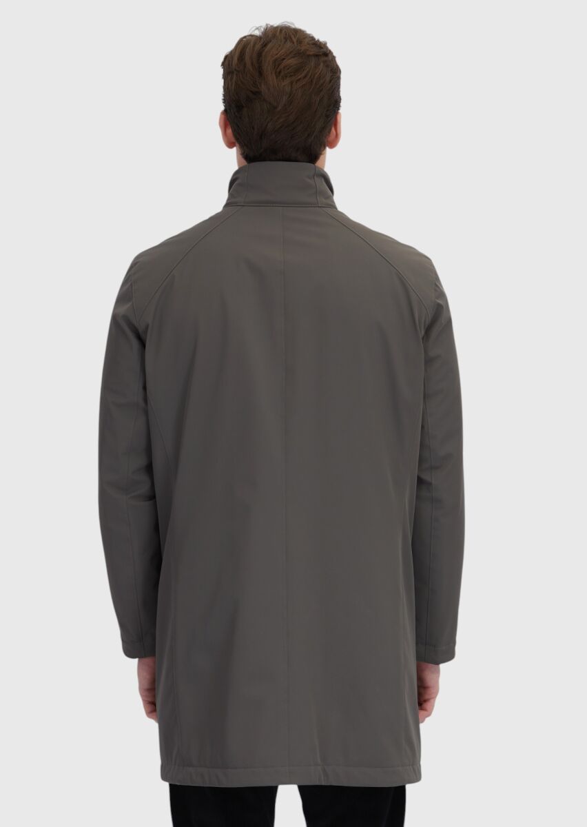 Kahverengi Regular Fit Dik Yaka Casual Dokuma Kaban - 7