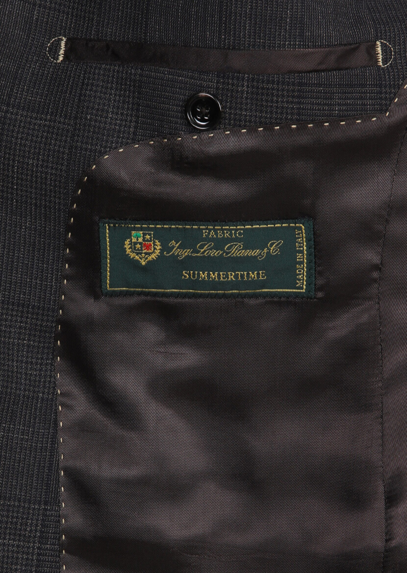 Kahverengi Regular Fit İpek Karışımlı Takım Elbise - 12