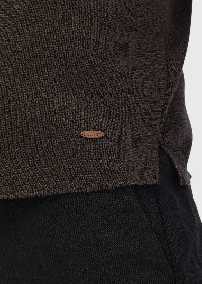 Kahverengi Regular Fit V Yaka Casual Örme Triko Yelek - 5