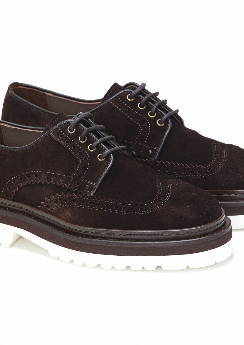 Kahverengi Süet Casual Ayakkabı - 3