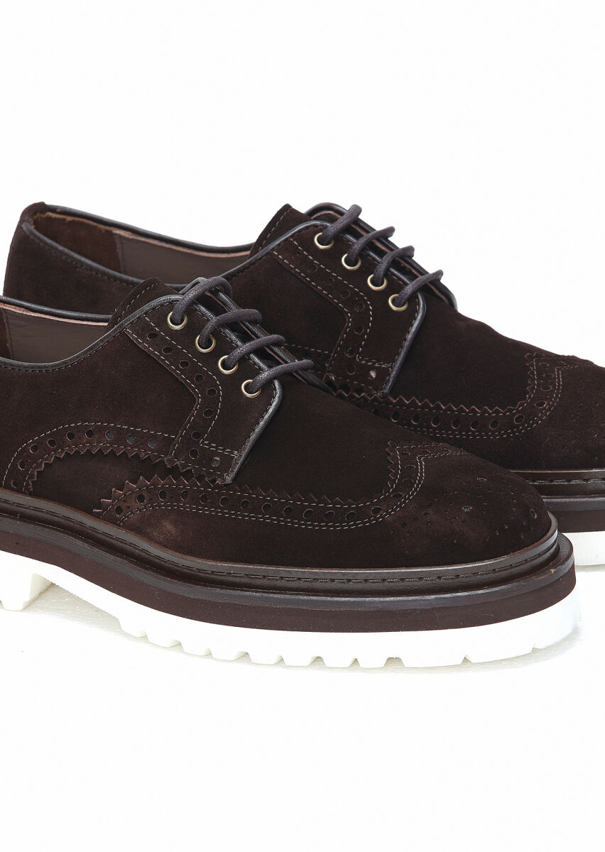 Kahverengi Süet Casual Ayakkabı - 3