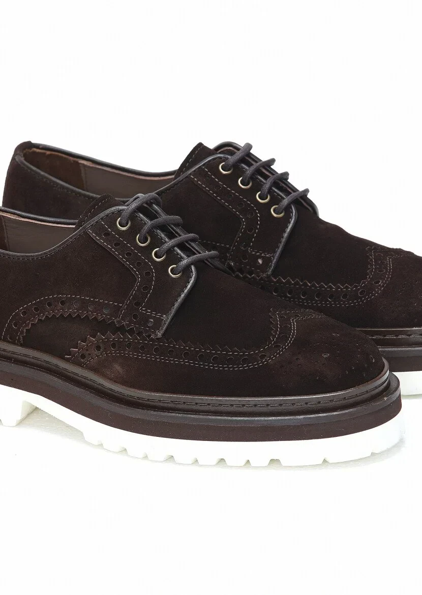 Kahverengi Süet Casual Ayakkabı - 3