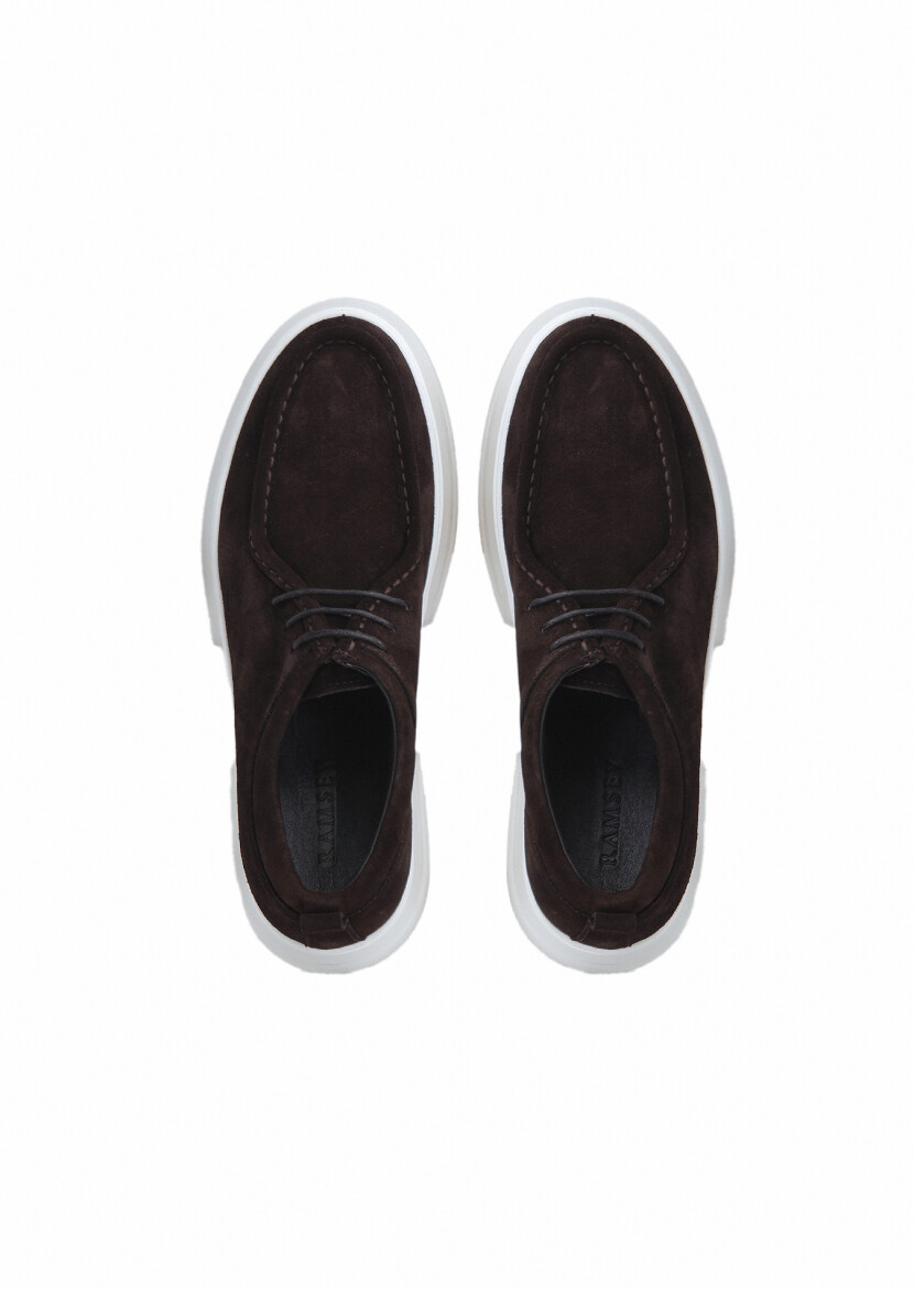 Kahverengi Süet Casual Ayakkabı - 6