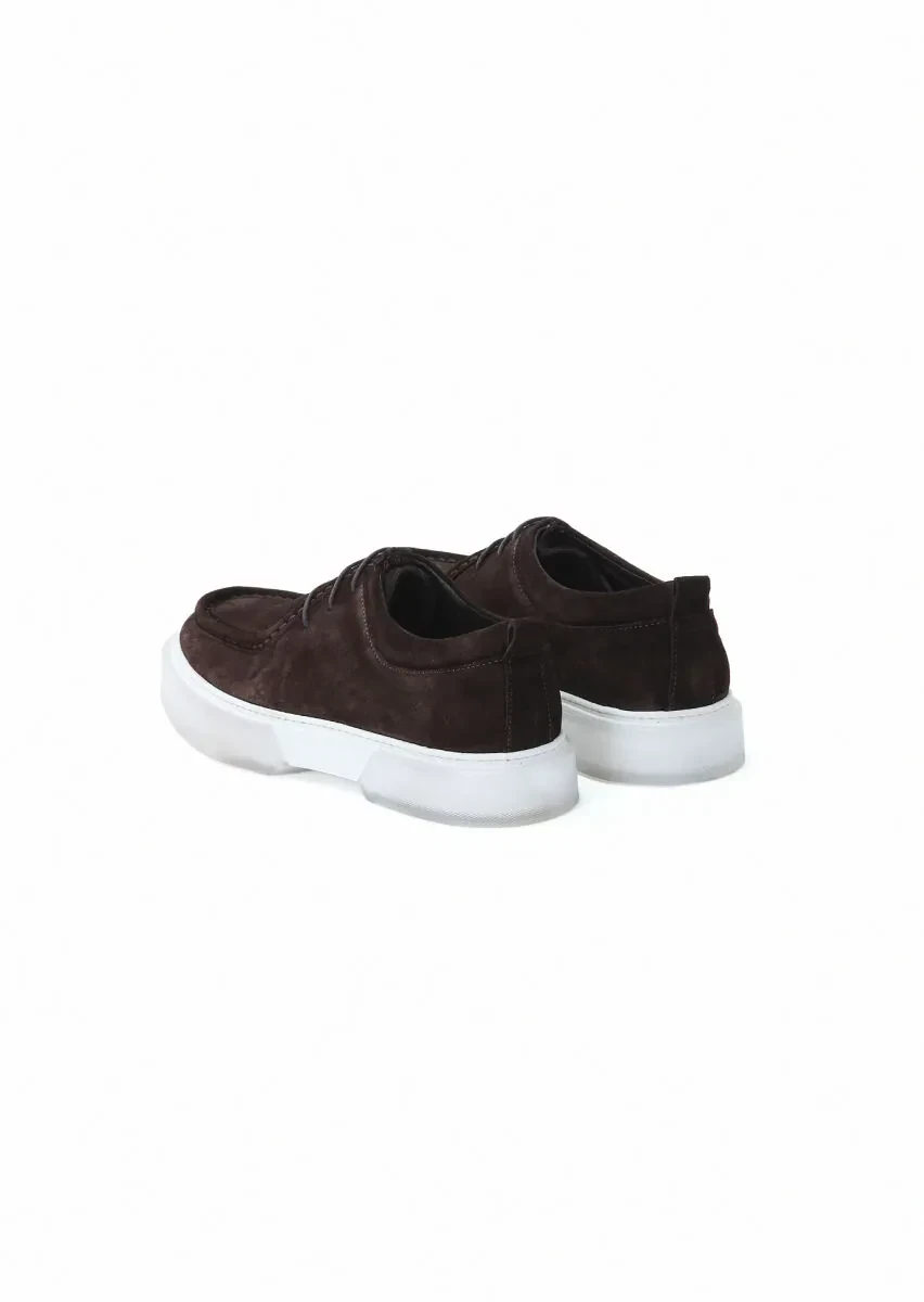 Kahverengi Süet Casual Ayakkabı - 4