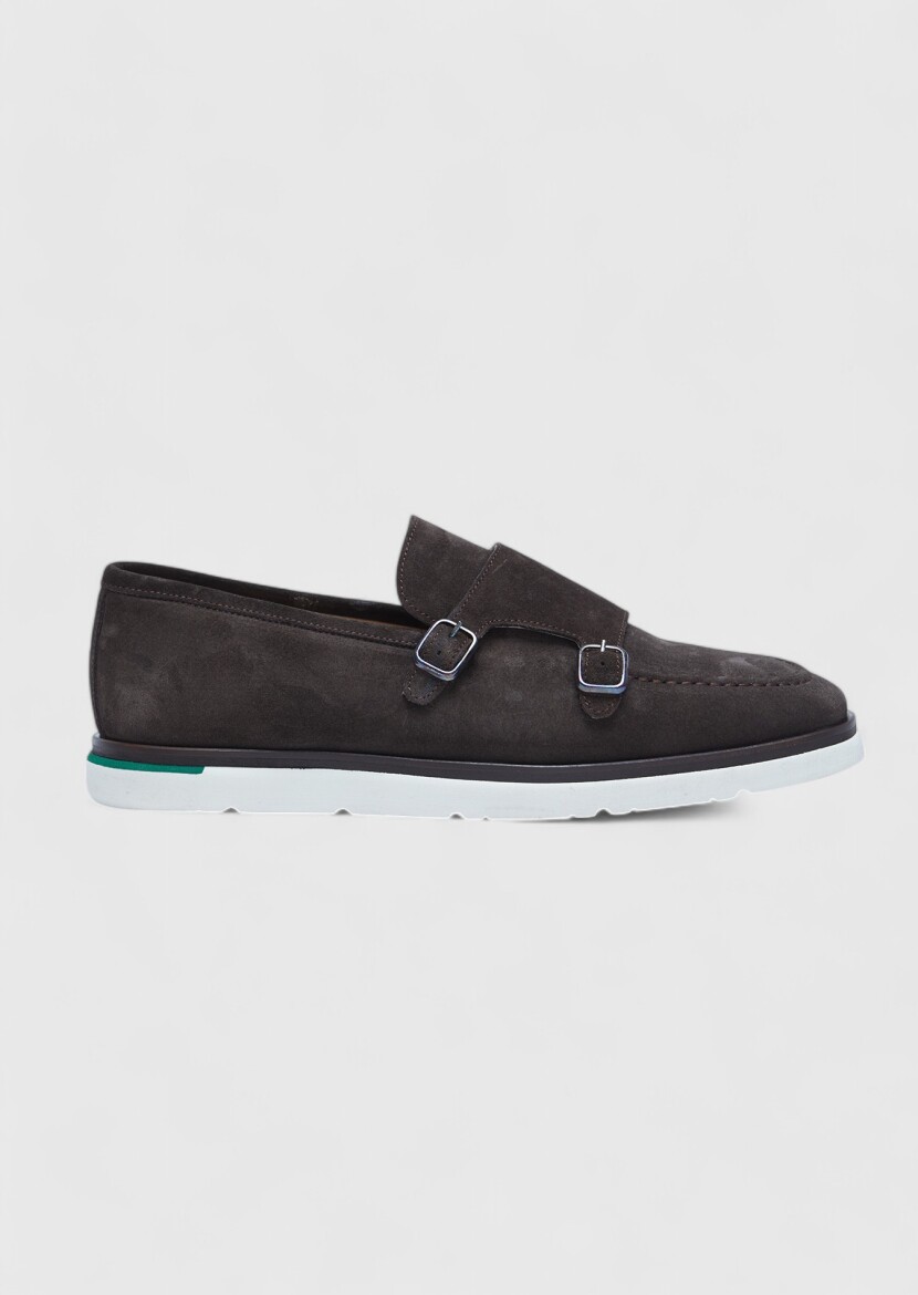 Kahverengi Süet Casual Loafer - 1