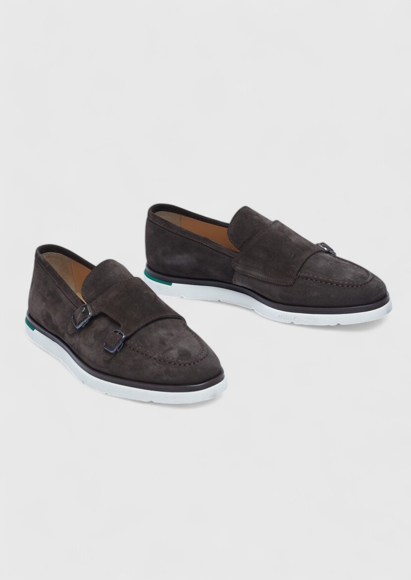 Kahverengi Süet Casual Loafer - 3