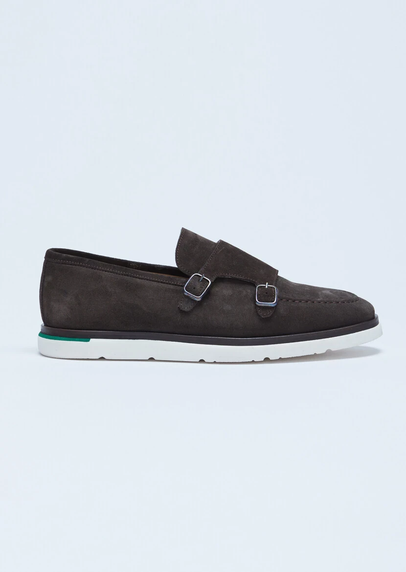 Kahverengi Süet Casual Loafer - 1