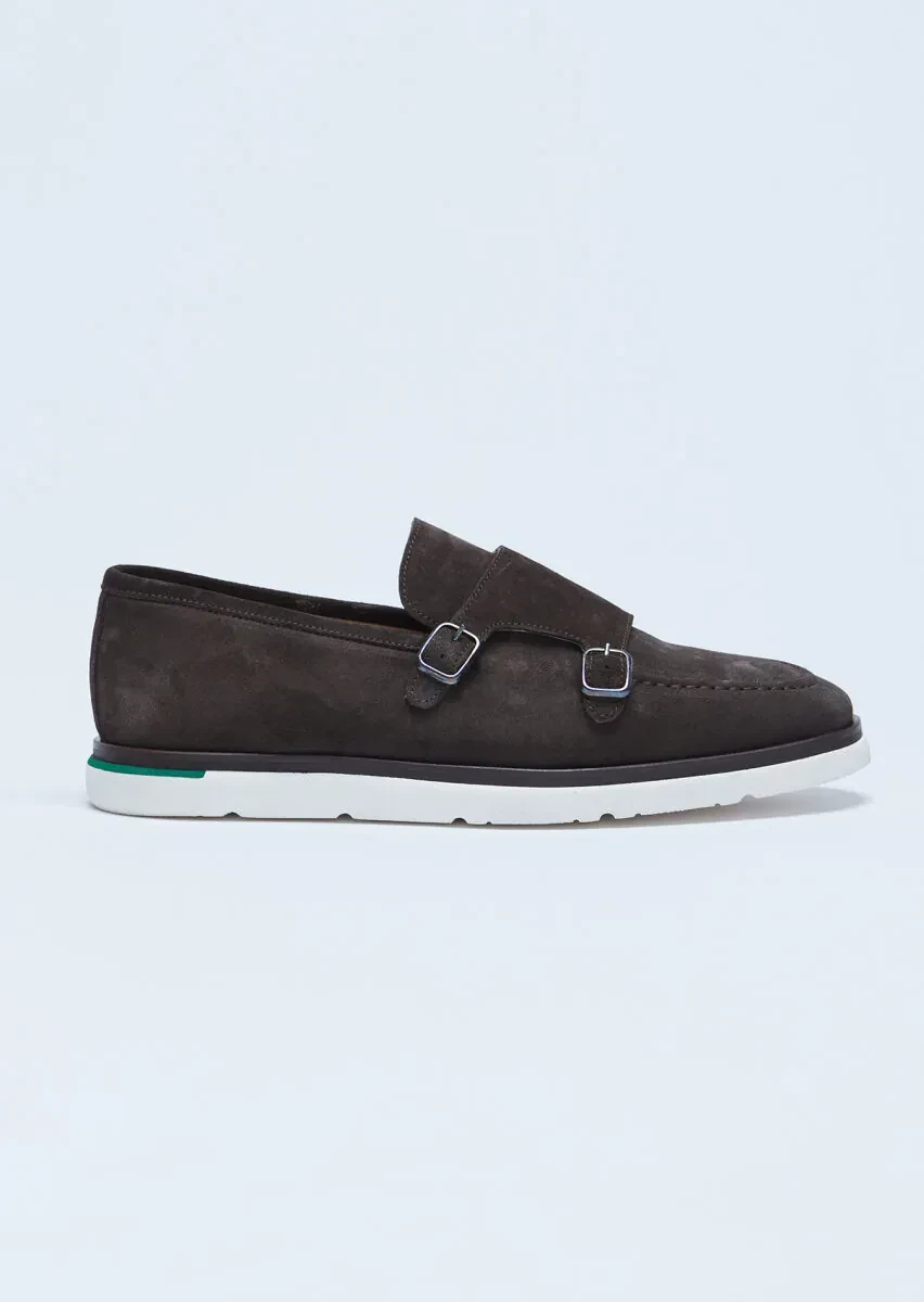 Kahverengi Süet Casual Loafer - 1