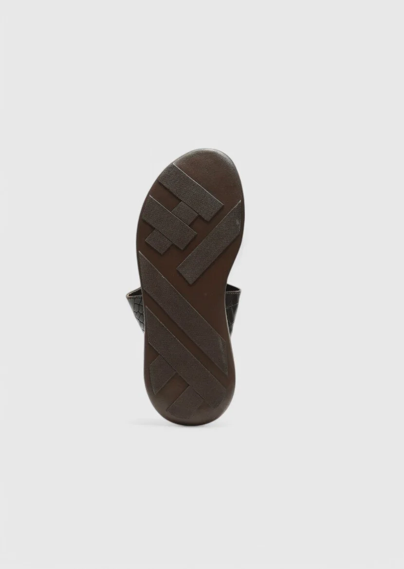 Kahverengi Terlık-sandalet - 4