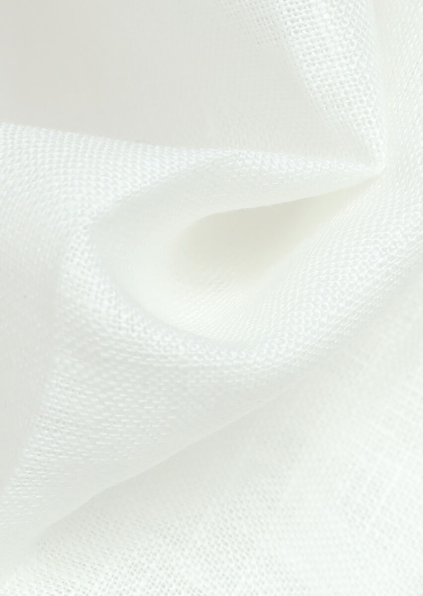 Khaki %100 Keten Handkerchief - 2