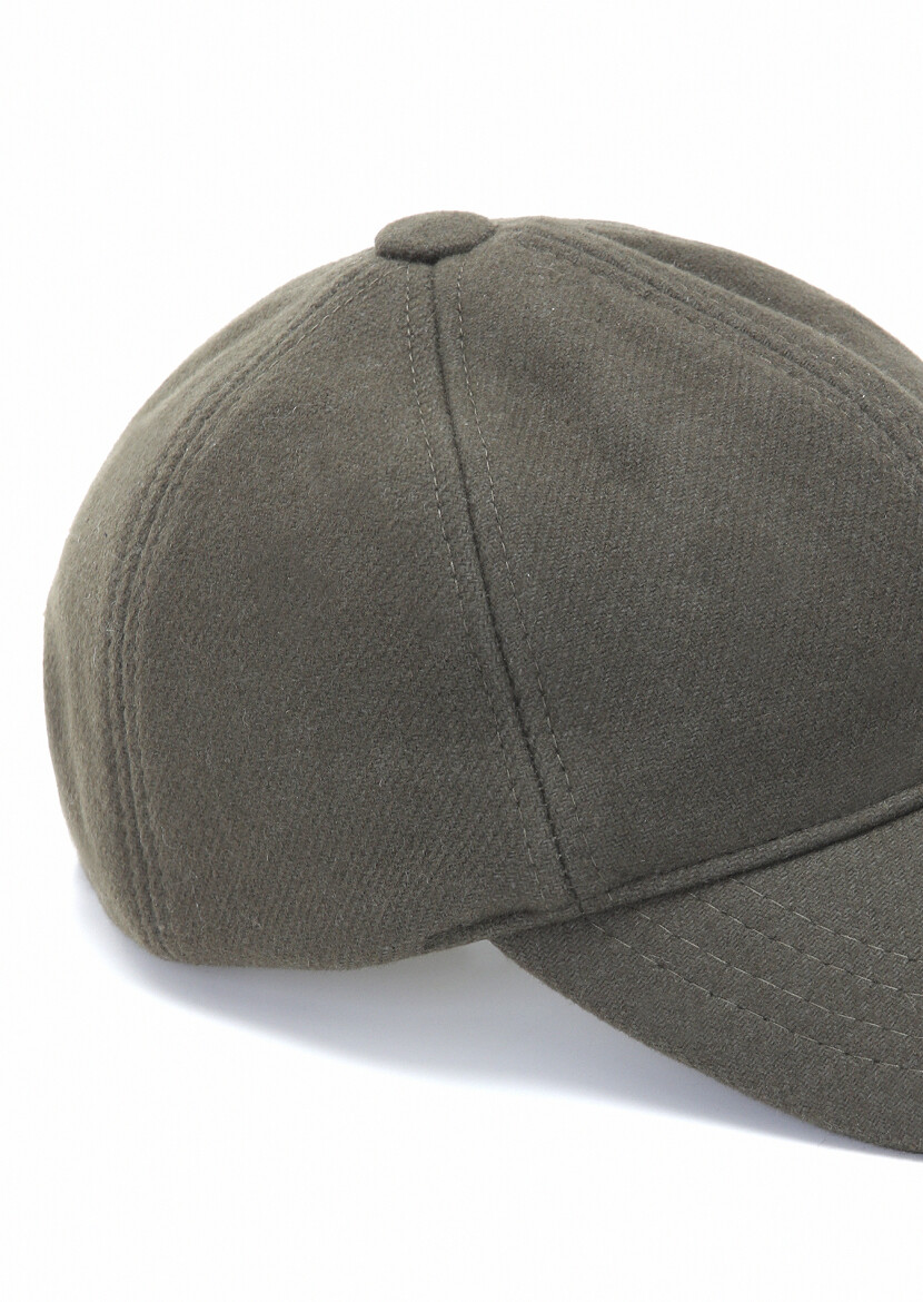Khaki %75 Yün ,%25 Polyamid Hat - 3